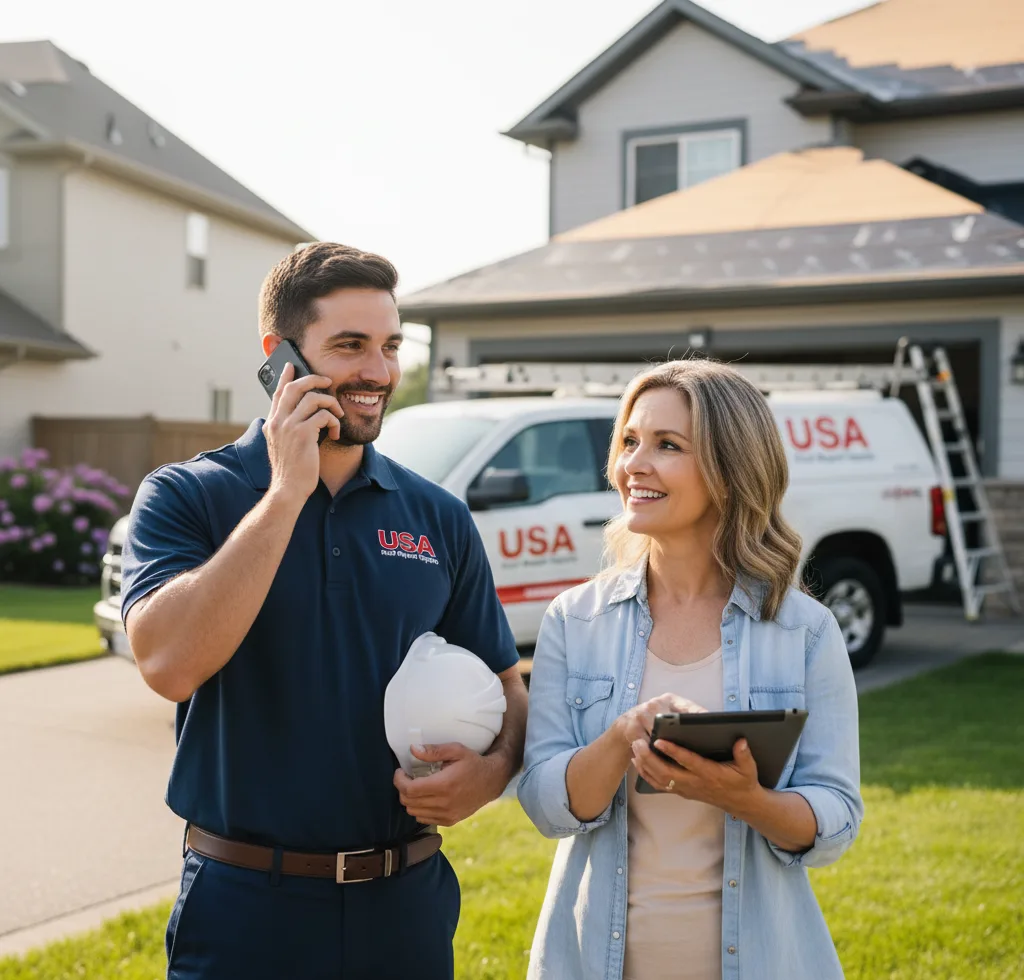 USA Roof Repair Experts customer support in Burgin